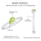 Natural 1 Carat Pear Shape Peridot Engagement Ring with Diamond