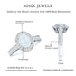 0.6 Carat Moonstone and Diamond Engagement Ring with Milgrain Details