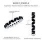 Genuine Pear Shaped Black Onyx Stackable Wedding Band