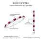 Genuine Baguette Ruby Diamond Eternity Ring for Women