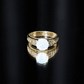 Ethiopian Opal Celtic Knot Engagement Ring with Surprise Diamond