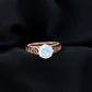 Ethiopian Opal Celtic Knot Engagement Ring with Surprise Diamond