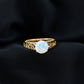 Ethiopian Opal Celtic Knot Engagement Ring with Surprise Diamond