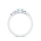 Anillo de compromiso de ópalo etíope y diamante inspirado en la naturaleza