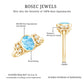 Natural 1 Carat Oval Aquamarine Statement Engagement Ring with Diamond