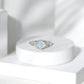 Natural Ethiopian Opal Princess Cut Engagement Ring with Diamond