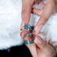 Emerald Minimal Band Ring in Gypsy Setting