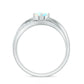 Natural Ethiopian Rainbow Opal Diamond Engagement Ring with Twisted Shank