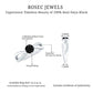 0.4 Carat Round Black Onyx Solitaire Infinity Ring with Diamond