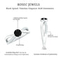 Certified Real Black Spinel Promise Ring with Diamond