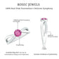 0.4 Carat Pink Tourmaline and Diamond Infinity Engagement Ring