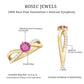 0.4 Carat Pink Tourmaline and Diamond Infinity Engagement Ring