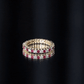 Natural Ruby Diamond Eternity Ring for Anniversary