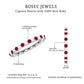 Natural Ruby Diamond Eternity Ring for Anniversary