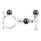 Tahitian Pearl Crossover Diamond Infinity Engagement Ring