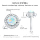 Vintage Inspired 2 Carat Opalescent Engagement Ring with Diamond Halo
