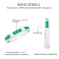 Princess Cut Emerald Mens Wedding Band in Channel Setting