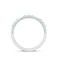 Princess Cut Emerald Mens Wedding Band in Channel Setting