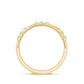 Princess Cut Emerald Mens Wedding Band in Channel Setting
