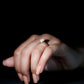 Anillo de Compromiso Ovalado de Ópalo Etíope con Acentos de Diamantes