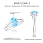 Genuine Oval Aquamarine Solitaire Engagement Ring in Split Shank