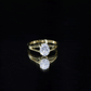 1 Carat Oval Moissanite Engagement Ring With Certificate