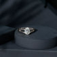 1 Carat Oval Moissanite Engagement Ring With Certificate