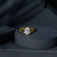 1 Carat Oval Moissanite Engagement Ring With Certificate
