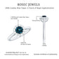 Certified London Blue Topaz and Diamond Halo Engagement Ring