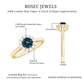 Certified London Blue Topaz and Diamond Halo Engagement Ring