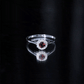 Certified 2.3 Carat Real Garnet Engagement Ring with Diamond Halo