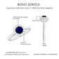 Genuine 0.9 Carat Blue Sapphire and Diamond Round Halo Engagement Ring