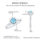 Anillo de compromiso de aguamarina y diamantes de 0,8 quilates con halo flotante