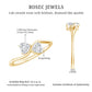 Heart Shape Moissanite Toi Et Moi Promise Ring