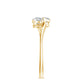 Heart Shape Moissanite Toi Et Moi Promise Ring