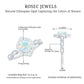 Vintage Looking Ethiopian Opal Engagement Ring with Real Diamond Halo