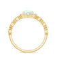 Vintage Looking Ethiopian Opal Engagement Ring with Real Diamond Halo