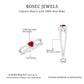 Natural Ruby Heart Engagement Ring with Diamond Split Shank