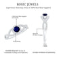 Criss Cross Shank Blue Sapphire and Diamond Halo Engagement Ring