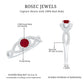 Genuine Ruby Engagement Ring with Diamond Criss Cross Shank