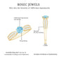 Real Aquamarine Elegant Engagement Ring with Diamond Side Stones