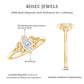Natural Bezel Set Marquise Diamond Engagement Ring with Celtic Knot