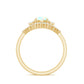 0.8 Carat Natural Ethiopian Rainbow Opal Diamond Wedding Bridal Ring Set of 3