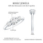 Certified Moissanite Three Stone Engagement Ring For Her