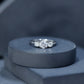 Certified Moissanite Three Stone Engagement Ring For Her