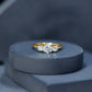 Certified Moissanite Three Stone Engagement Ring For Her