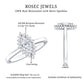 Certified Brilliant Cut Moissanite Marquise Engagement Ring