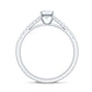 Half Carat Moissanite Engagement Ring