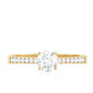 Half Carat Moissanite Engagement Ring
