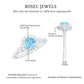 Classic Aquamarine Engagement Ring with Diamond Halo